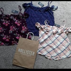 Holister Off Shoulder Top Bundle of 3 (NWT)